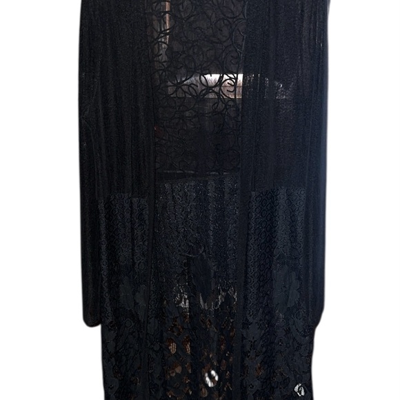 Siren Lily Black Lace Cover-Up - Picture 1 of 5